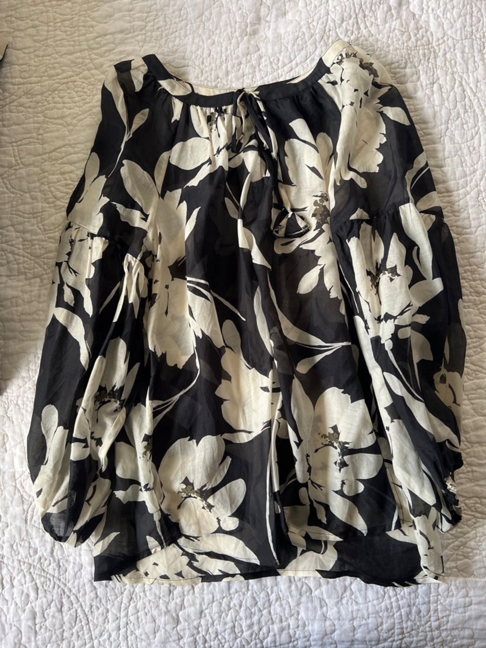 Black & White Floral Women’s Skirt